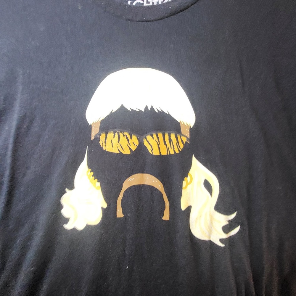 Hulk Hogan Chive T-Shirt Men's XXL Black Graphic Print Wrestler